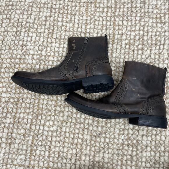 Bed Stu Revolution Boots SZ 10.5 Dark Brown Distressed Leather Men's Boots EUC - Picture 4 of 9